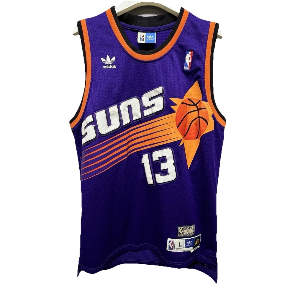 Adidas Steve Nash Phoenix Suns Jersey NBA Hardwood Classics Men's Large Purple